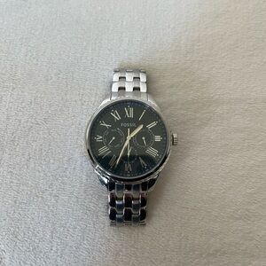 Fossil Redding Blue-Gray Dial Silver Watch